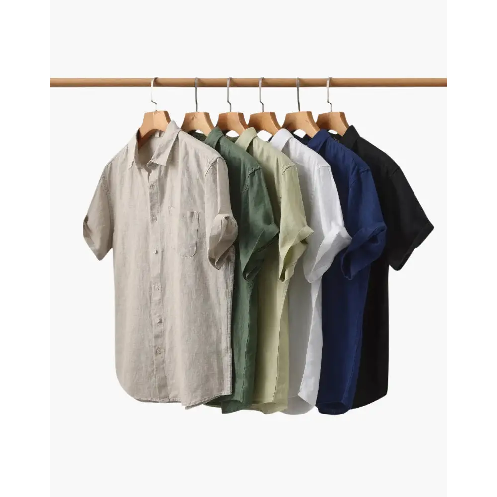 Casual Linen Short Sleeve Shirt