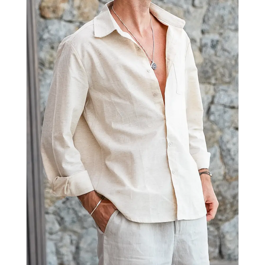 Classic Long Sleeve Linen Shirt