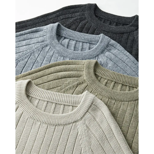 Classic Ribbed Wool Sweater