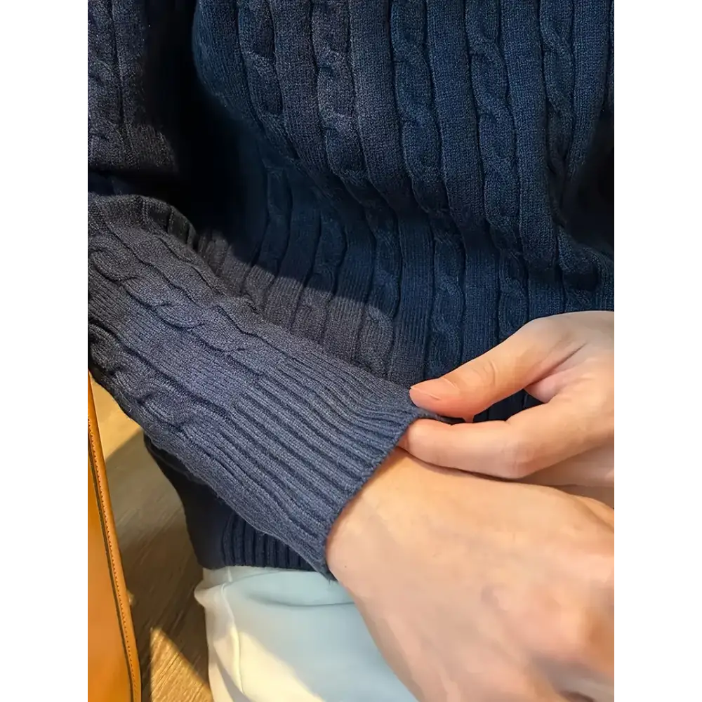 Dense Cable Knit Sweater