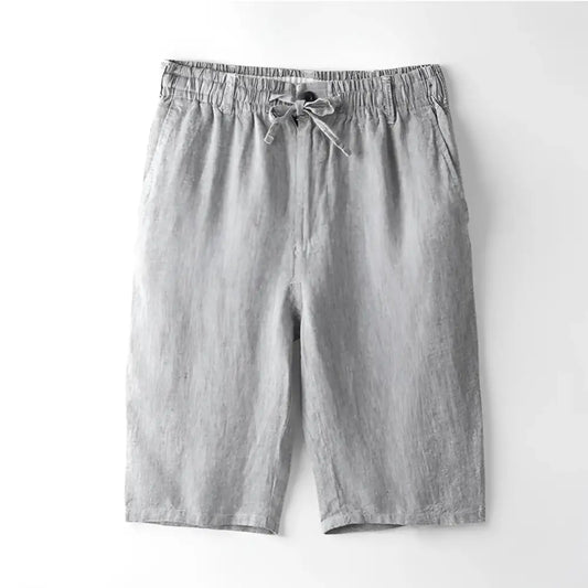 Essential Linen Blend Shorts - Slate Gray / S