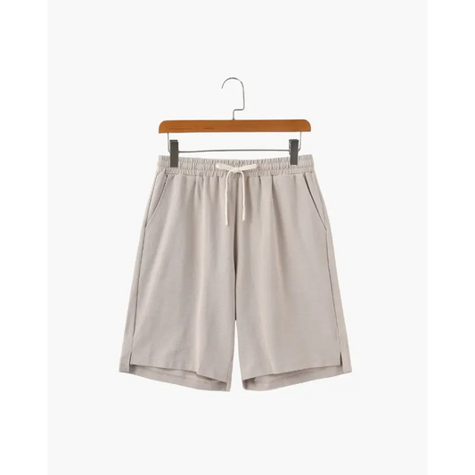 Essential Relaxed Fit Jersey Shorts - Beige / M