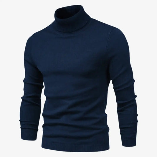 Essential Turtleneck Sweater - Navy Blue / S
