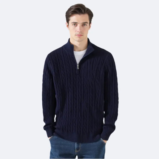 Heritage Cable Half-Zip Sweater