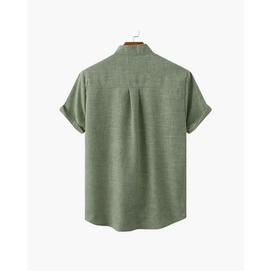 Minimalist Split-Neck Shirt