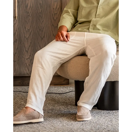 Nomad Slim Linen Pantalon