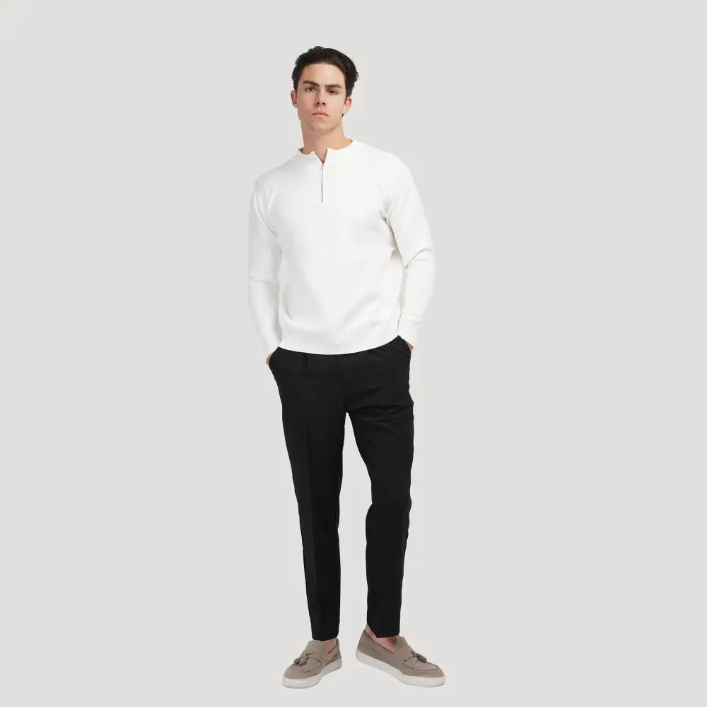 Quarter-Zip Knit Sweater