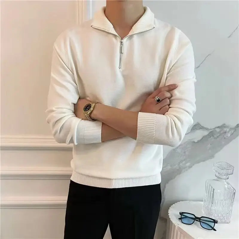 Quarter-Zip Knit Sweater
