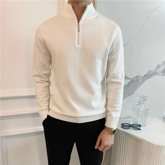 Quarter-Zip Knit Sweater