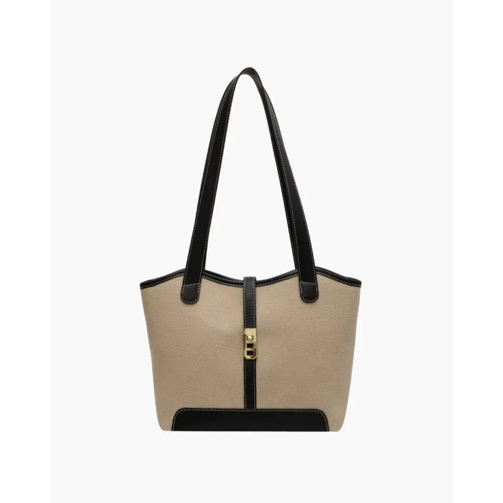 Refined Canvas Shoulder Bag