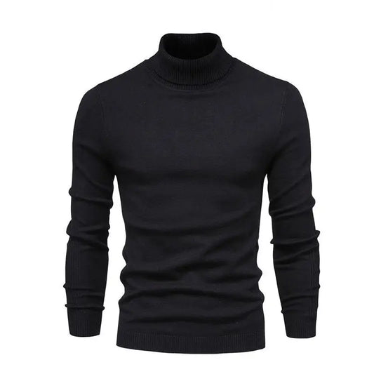 Refined Turtleneck Sweater - Black / S