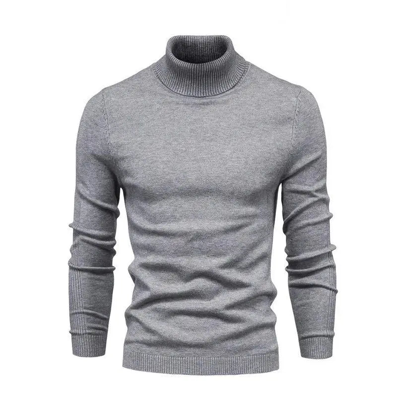 Refined Turtleneck Sweater - Grey / S