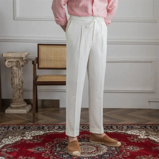 Relaxed Tie-Waist Trousers