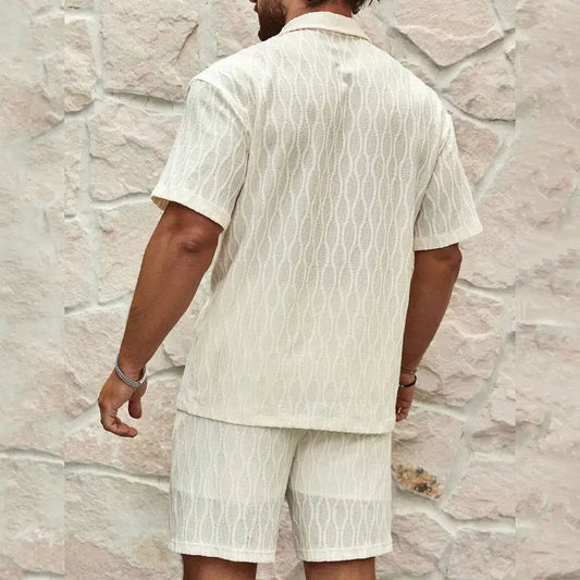 Resort Linen Shirt & Shorts Outfit Set