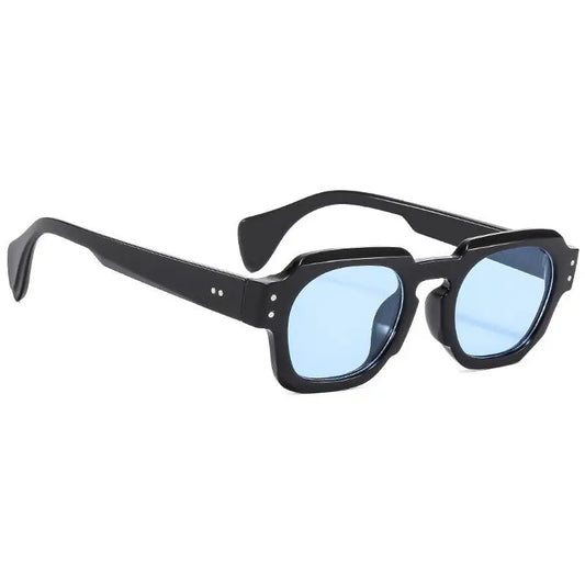 Retro Luxe Square Sunglasses - Blue