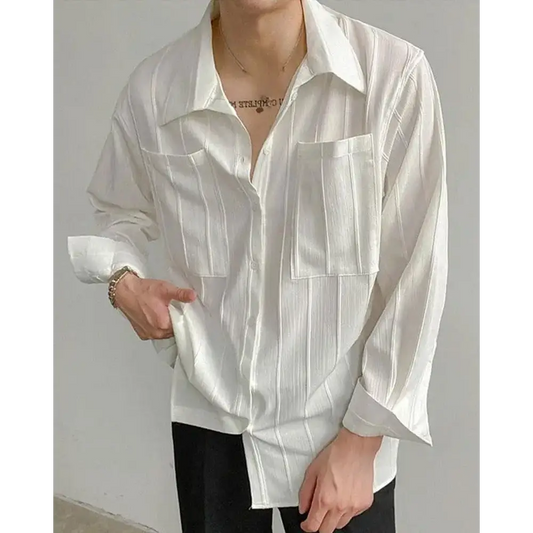 Ribbed Oversized Shirt