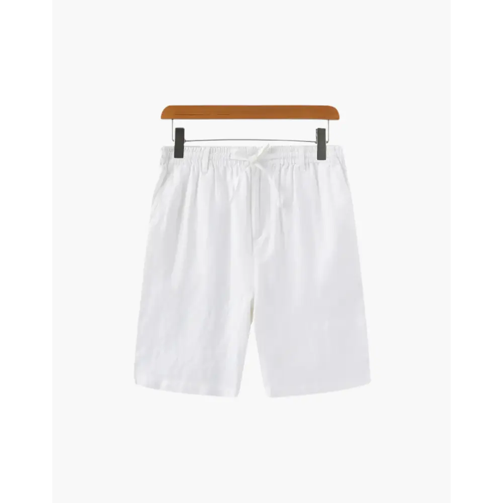 Riviera Linen Shorts - White / S