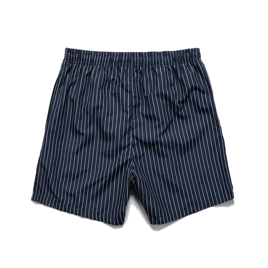 Striped Navy Drawstring Shorts