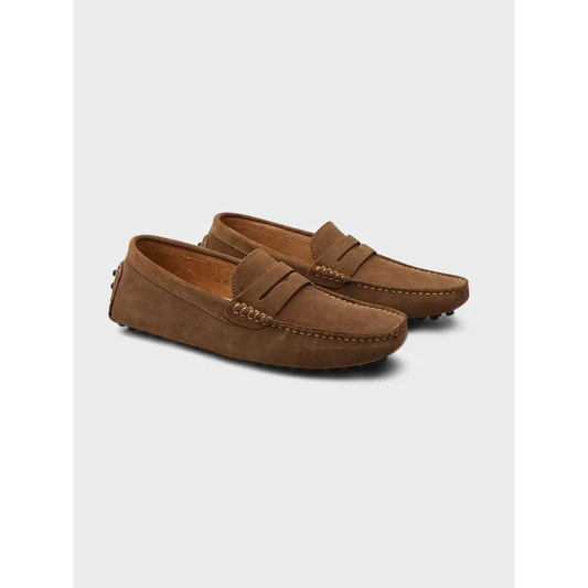 Suede Driving Loafers - Brown / EU 38 / UK 5 / US 5.5