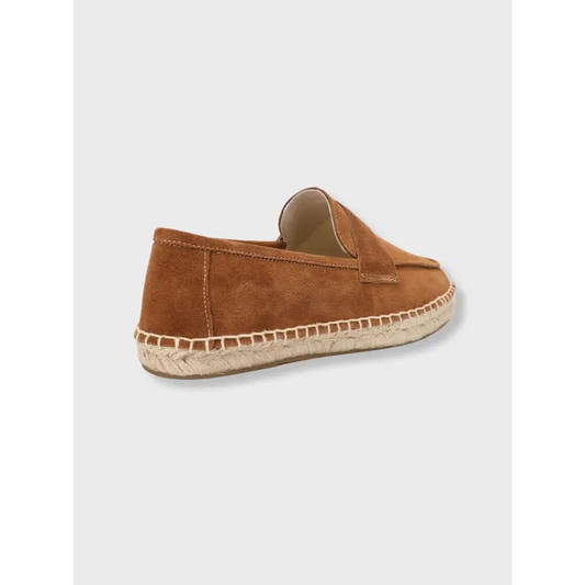 Suede Espadrille Loafers