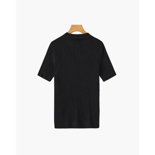 Textured Knit Polo