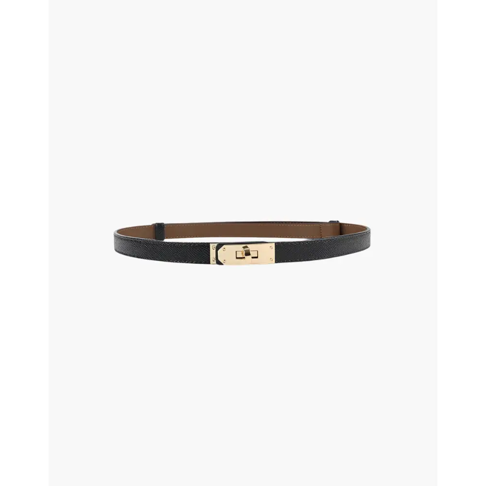 The Refined Slim Belt - Black