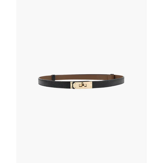 The Refined Slim Belt - Black