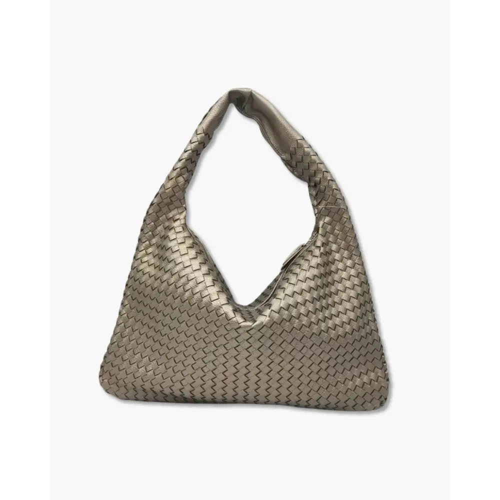 The Sculpted Shoulder Bag - Silver
