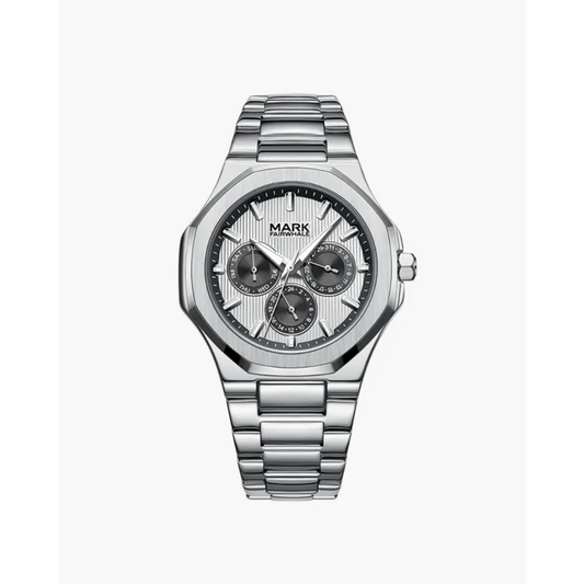 The Valmont Steel Timepiece Watch - Silver