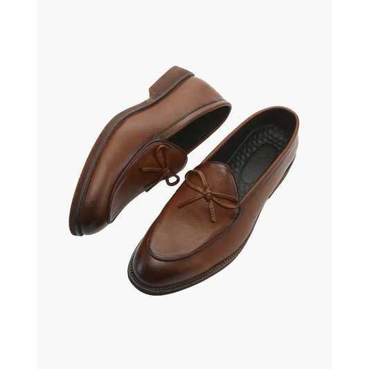 Timeless Bow Tie Leather Loafers