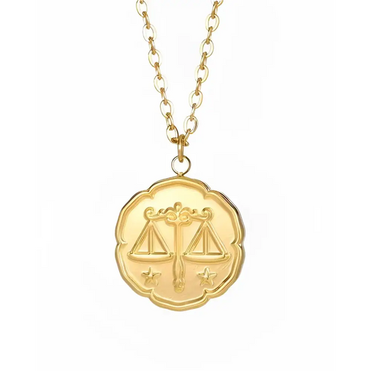 Zodiac Astrological Necklace - Libra