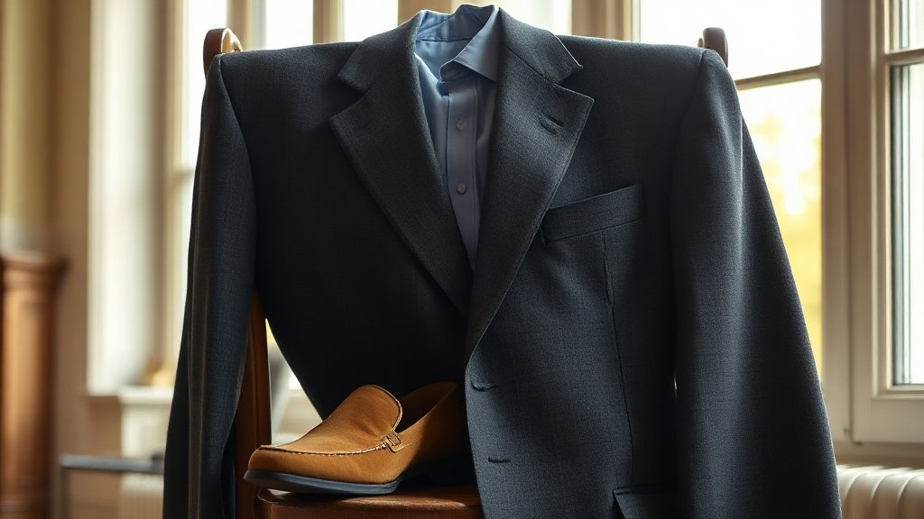 How to Wear a Charcoal Grey Suit Without a Tie Image