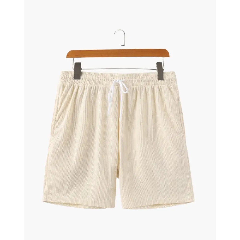 Breezy Corduroy Shorts - Beige / S