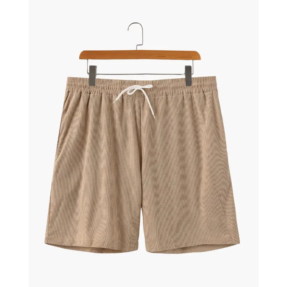 Breezy Corduroy Shorts - Brown / S