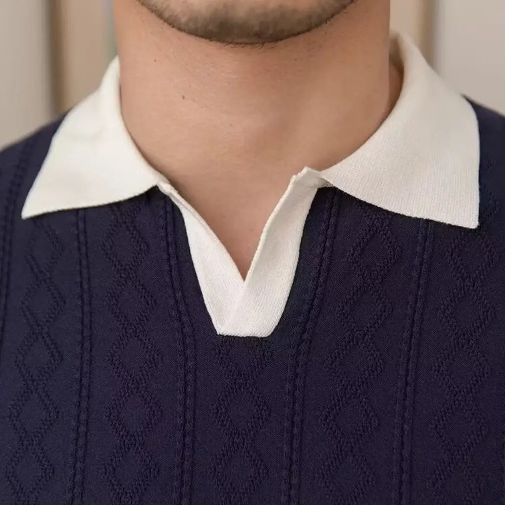 Capri Contrast Knit Polo