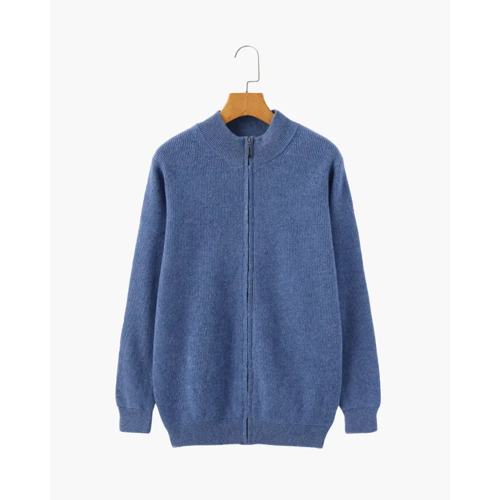 Cashmere Half-Zip Sweater - Blue / S