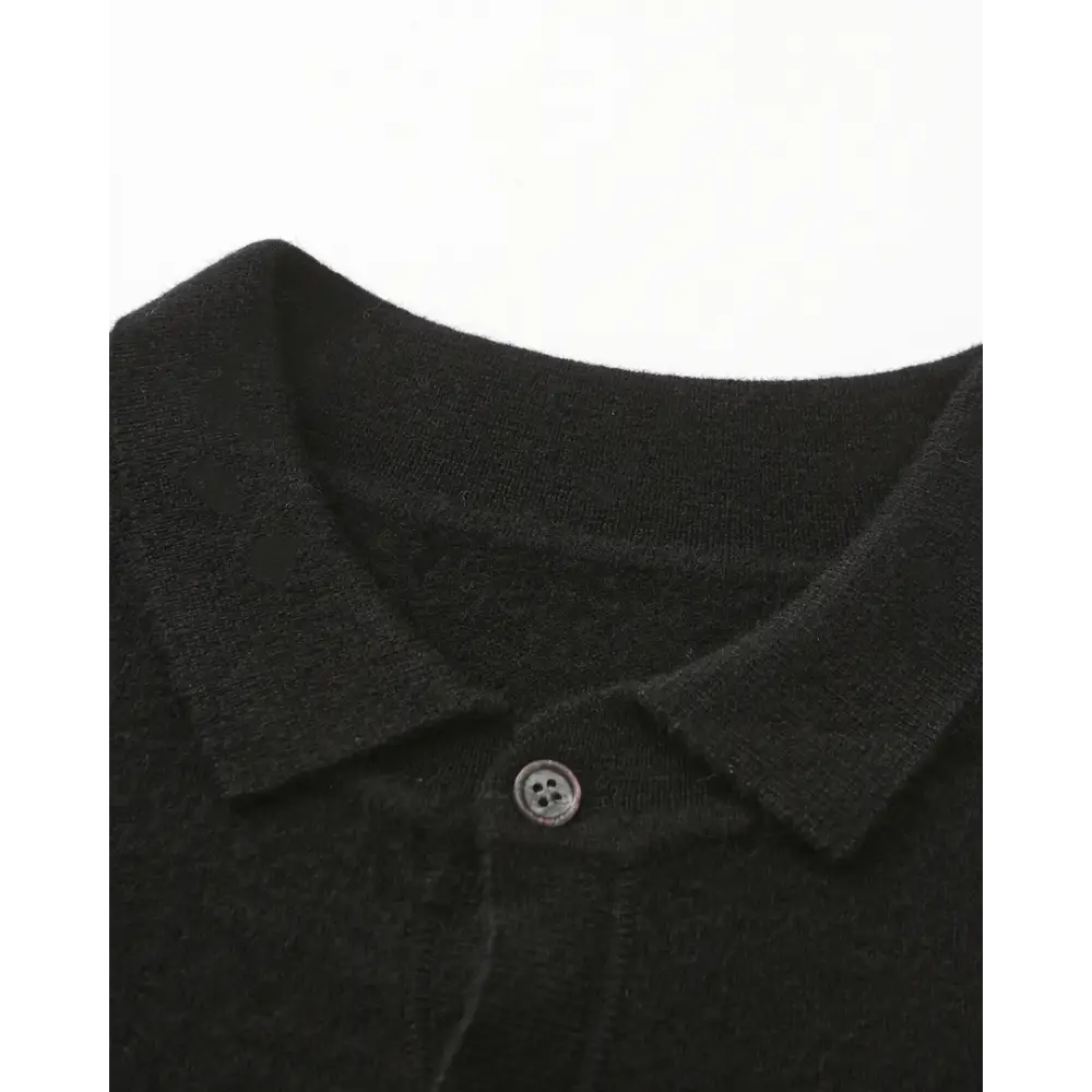 Cashmere Long Sleeve Polo
