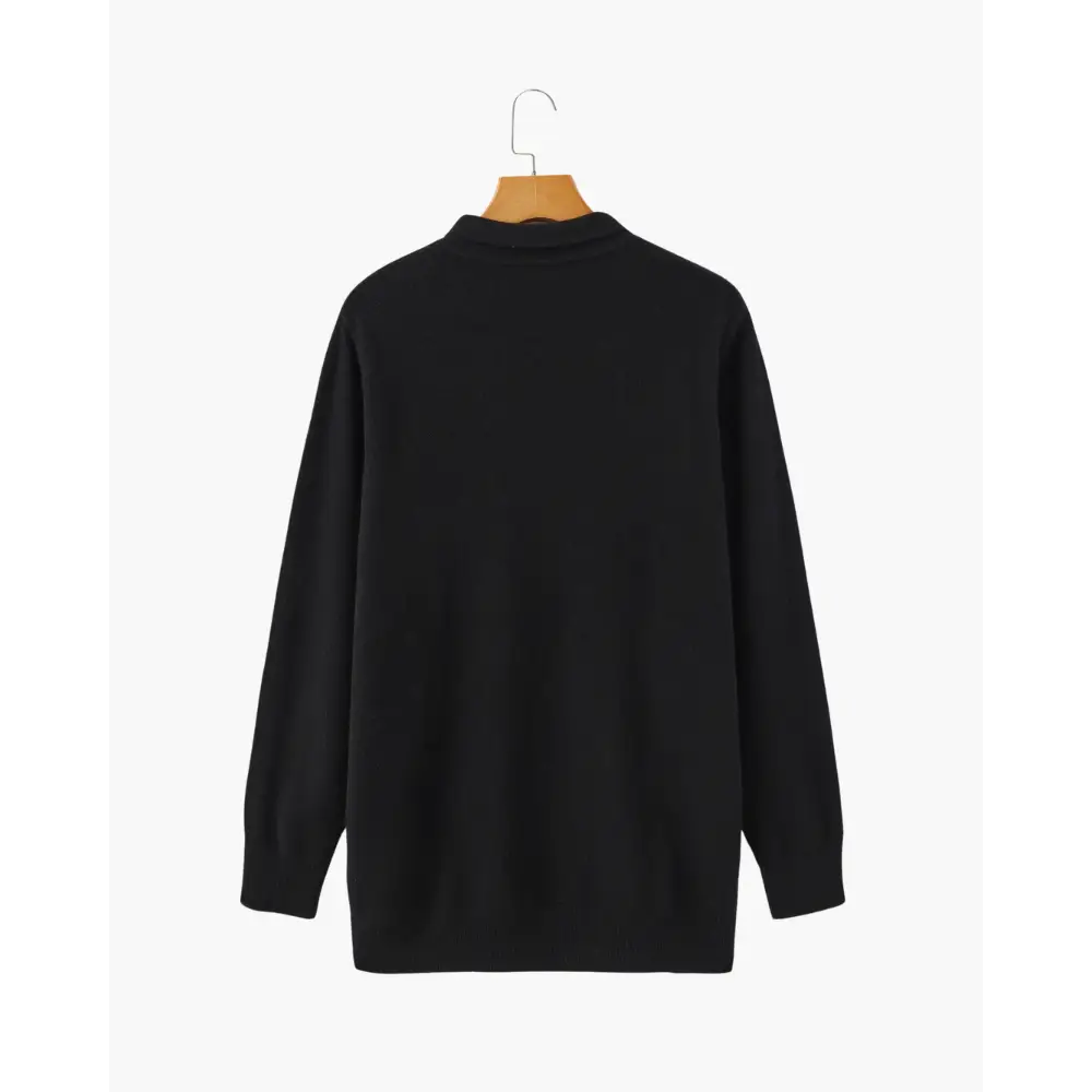 Cashmere Long Sleeve Polo