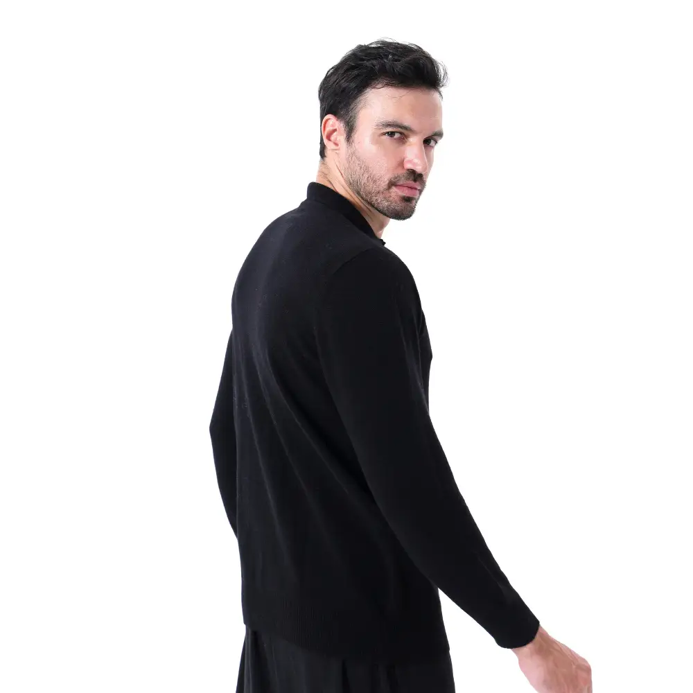 Cashmere Long Sleeve Polo