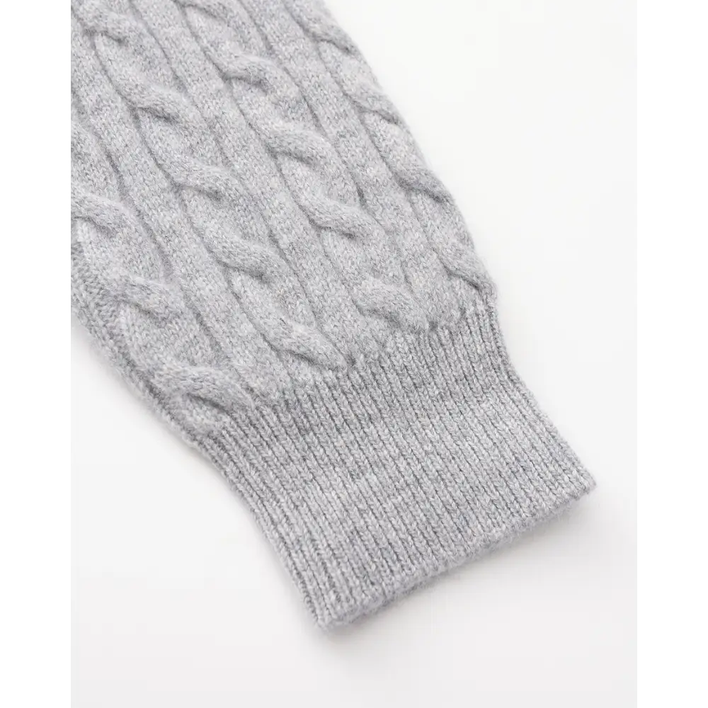 Cashmere Woven Half-Zip Sweater