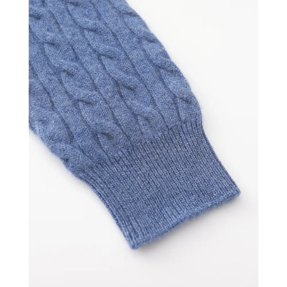 Cashmere Woven Half-Zip Sweater