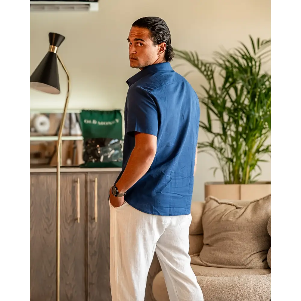 Casual Linen Short Sleeve Shirt