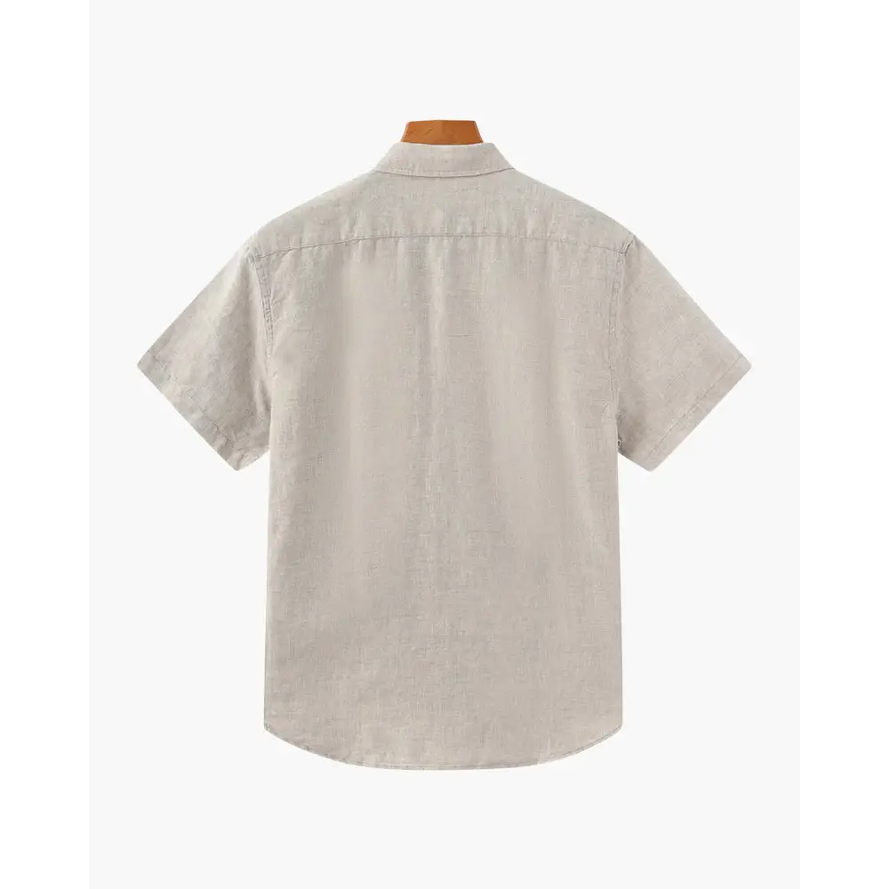 Casual Linen Short Sleeve Shirt