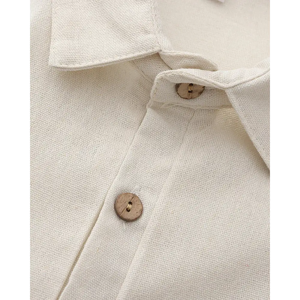 Casual Short Sleeve Linen Shirt