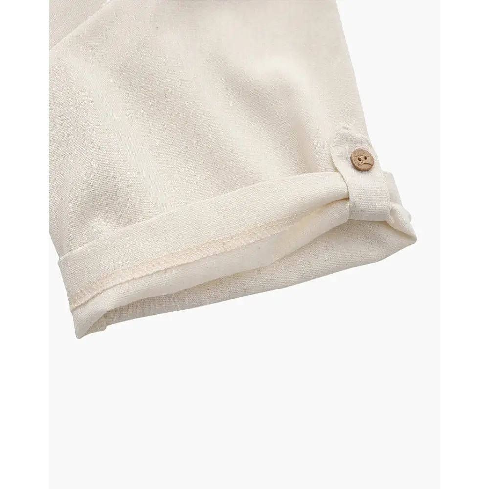 Casual Short Sleeve Linen Shirt