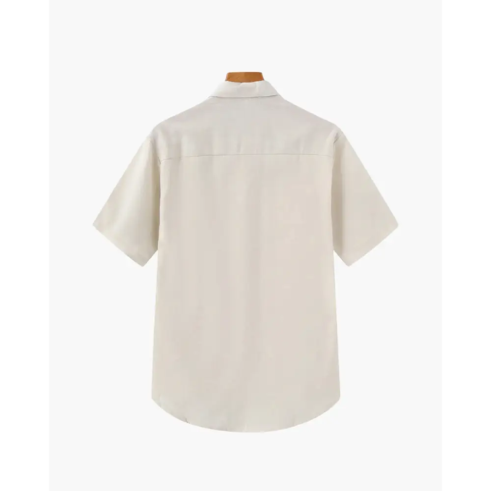 Casual Short Sleeve Linen Shirt