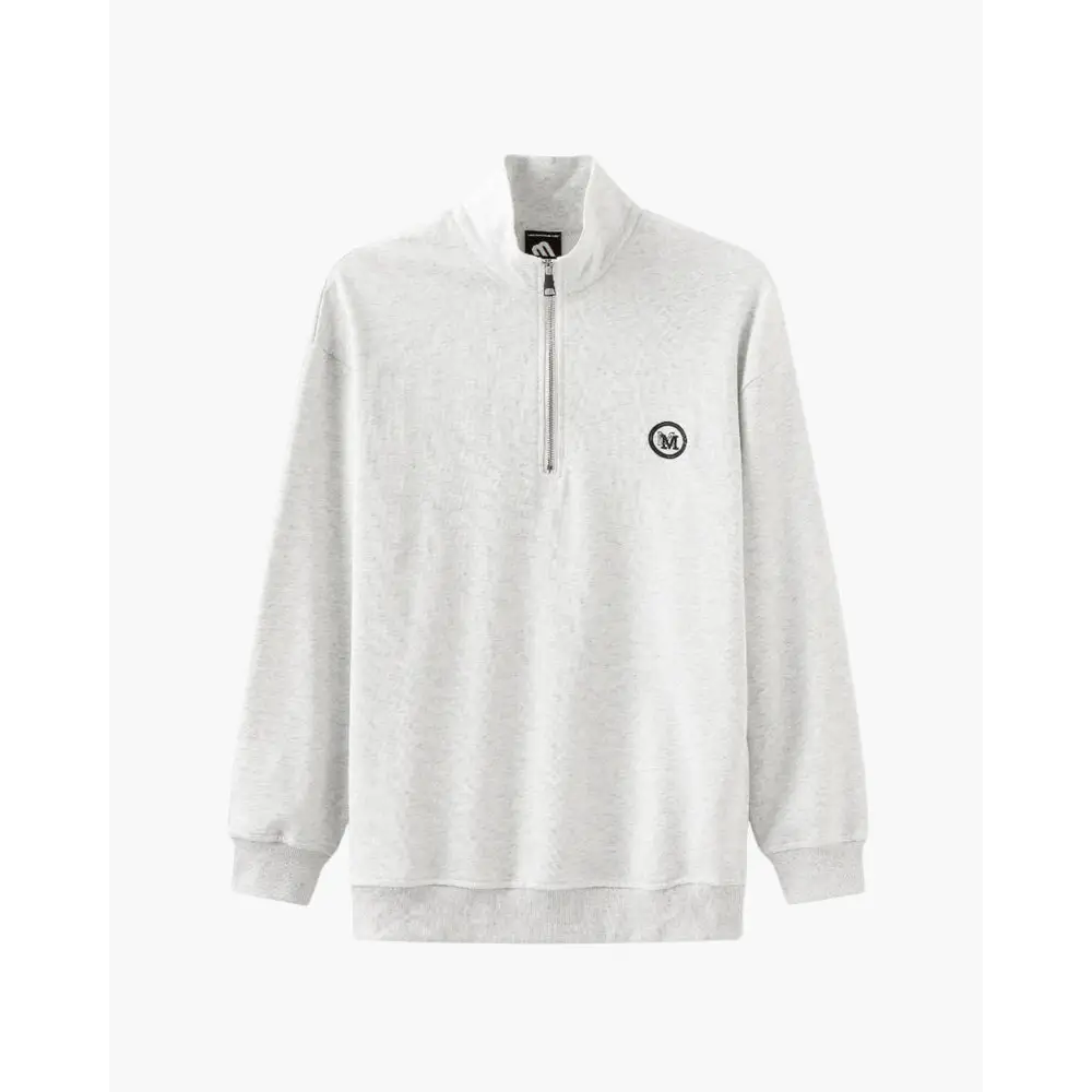 Classic Half-Zip Pullover Sweatshirt - S / Gray