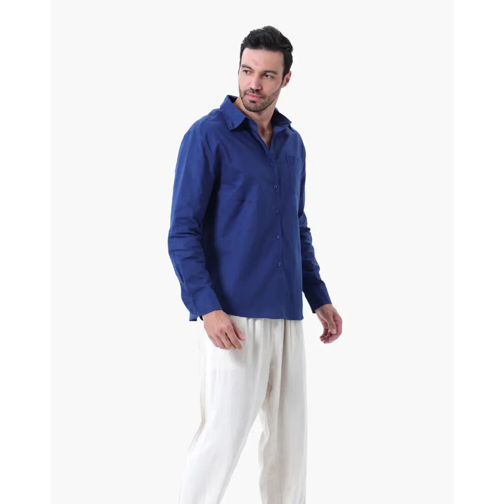 Classic Long Sleeve Linen Shirt