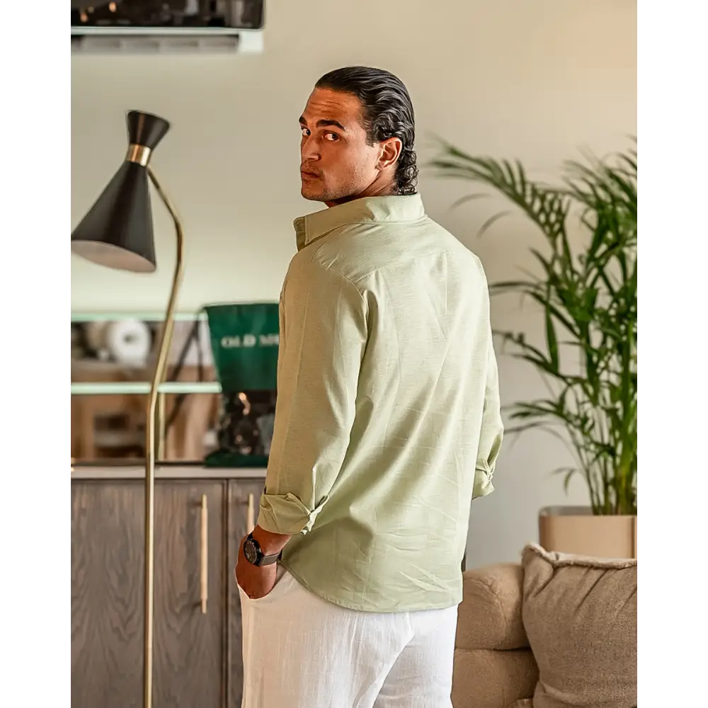 Classic Long Sleeve Linen Shirt