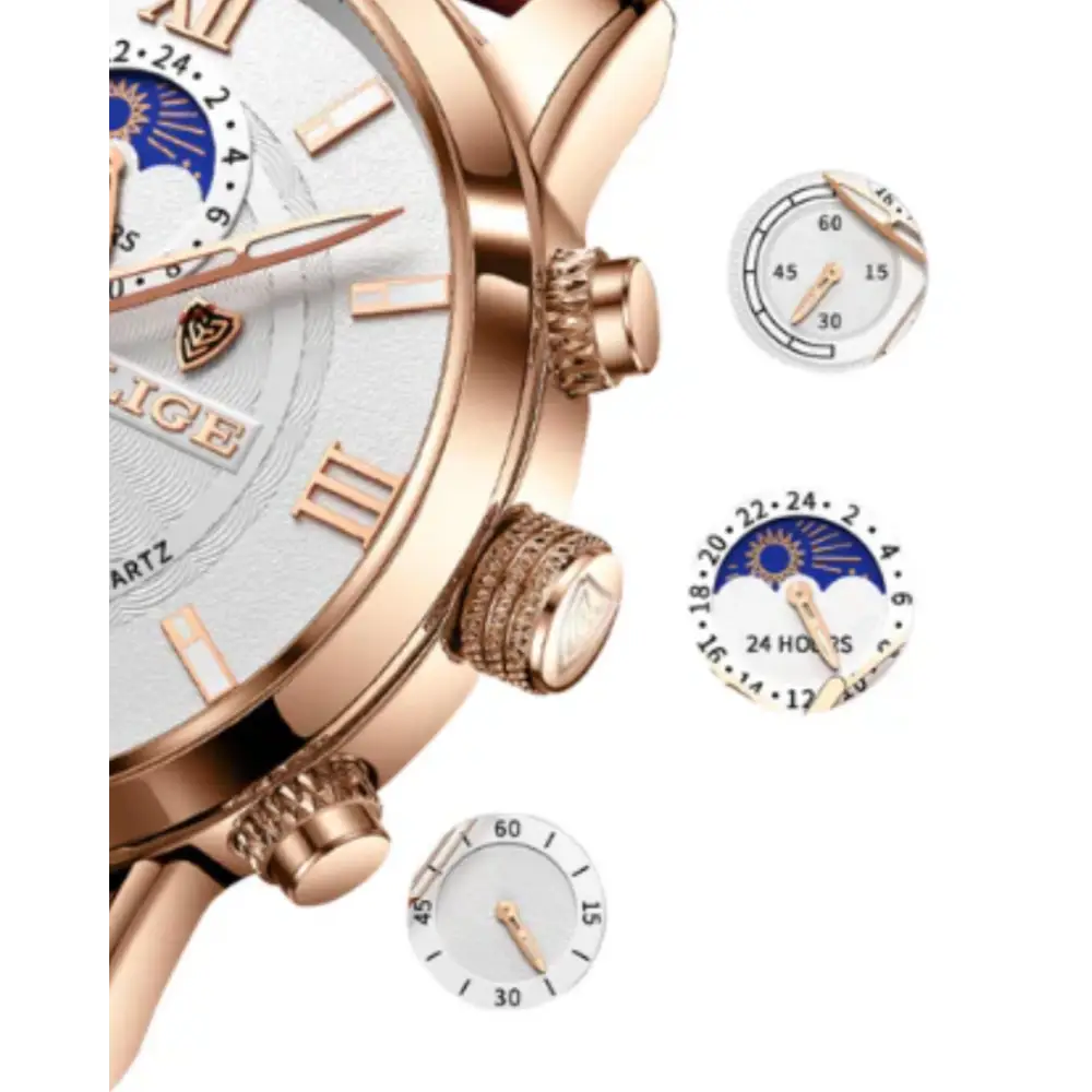 Classic Moonphase Chronograph Watch